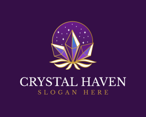 Elegant Mystic Crystal logo design