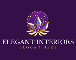 Elegant Mystic Crystal logo design