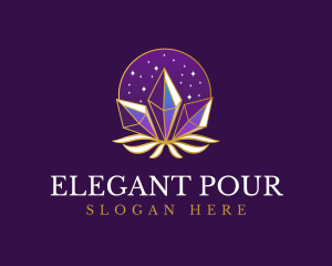 Elegant Mystic Crystal logo design