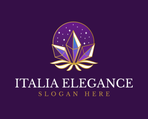 Elegant Mystic Crystal logo design