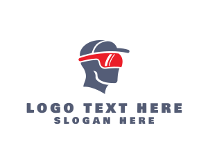 Badge - Sports Vizor Cap logo design