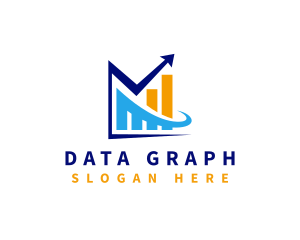 Financial Graph Statistics logo design