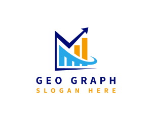 Financial Graph Statistics logo design