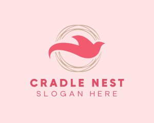 Elegant Dove Nest logo design