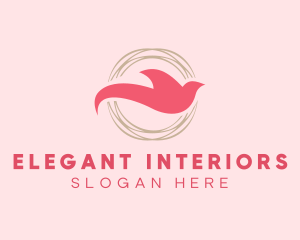 Elegant Dove Nest logo design