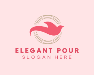 Elegant Dove Nest logo design