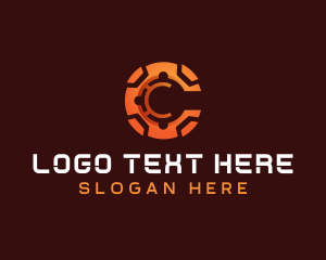 Lending - Coin Tech Cryptocurrency logo design