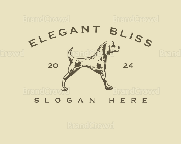 Pet Hound Dog Logo