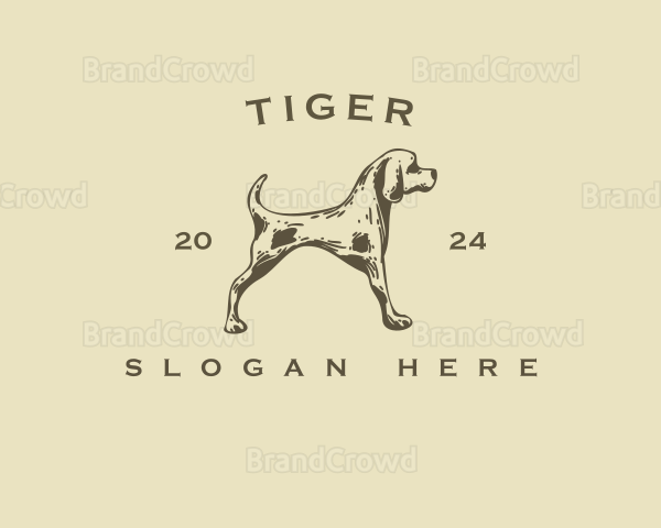 Pet Hound Dog Logo