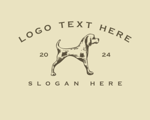 Grooming - Pet Hound Dog logo design