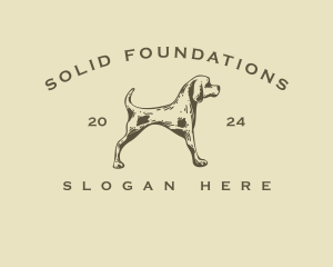 Pet Hound Dog  Logo