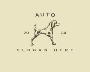 Pet Hound Dog  Logo