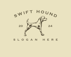 Pet Hound Dog  logo design