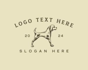 Grooming - Pet Hound Dog logo design