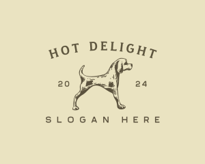 Pet Hound Dog  logo design