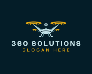 Drone Lens Propeller logo design