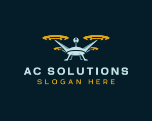 Drone Lens Propeller logo design