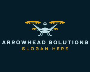 Drone Lens Propeller logo design