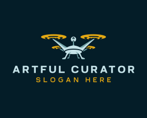 Drone Lens Propeller logo design