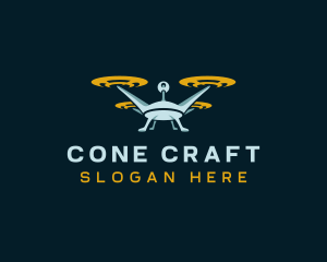 Drone Lens Propeller logo design