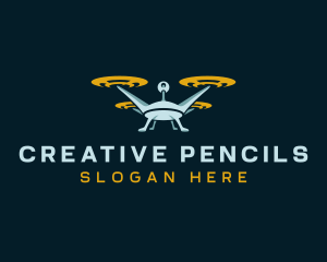 Drone Lens Propeller logo design