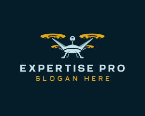 Drone Lens Propeller logo design