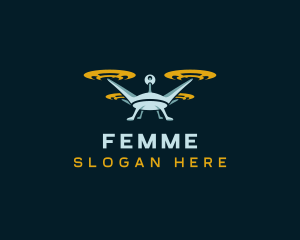 Drone Lens Propeller logo design