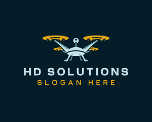 Drone Lens Propeller logo design