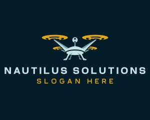 Drone Lens Propeller logo design