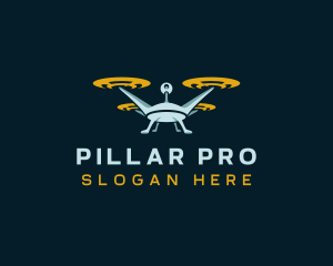 Drone Lens Propeller logo design