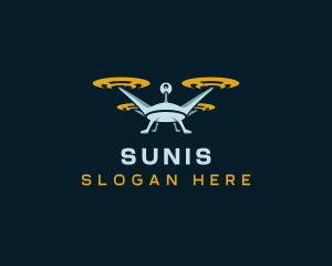 Drone Lens Propeller logo design