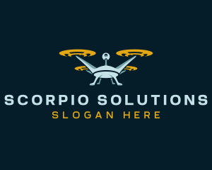 Drone Lens Propeller logo design