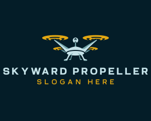 Drone Lens Propeller logo design