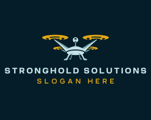 Drone Lens Propeller logo design