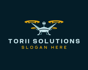 Drone Lens Propeller logo design