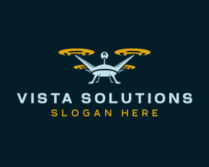 Drone Lens Propeller logo design