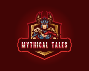 Mythology - Gaming Female Valkyrie logo design
