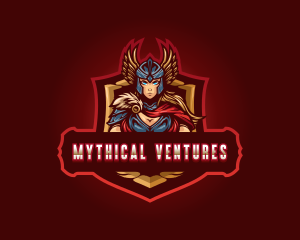 Myth - Gaming Female Valkyrie logo design