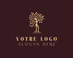 Mindfulness - Nature Woman Tree logo design