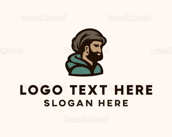 Cool Beard Man Logo