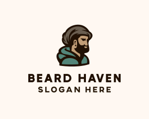 Beard - Cool Beard Man logo design