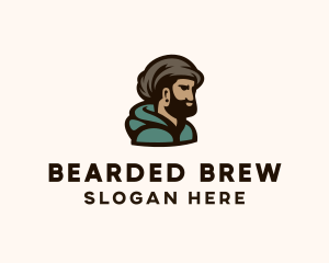 Cool Beard Man logo design