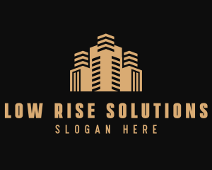 High Rise Building Realty logo design