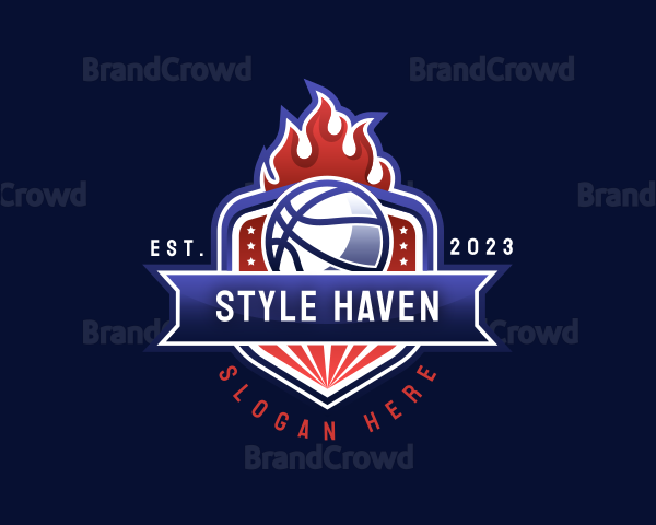 Basketball Competition League Logo