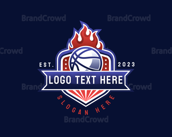 Basketball Competition League Logo