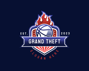 Basketball Competition League Logo