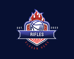 Basketball Competition League Logo