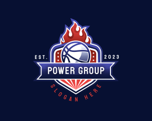 Group - Basketball Competition League logo design