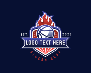 Hoop - Basketball Competition League logo design