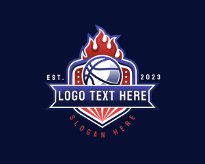 Basketball Competition League Logo